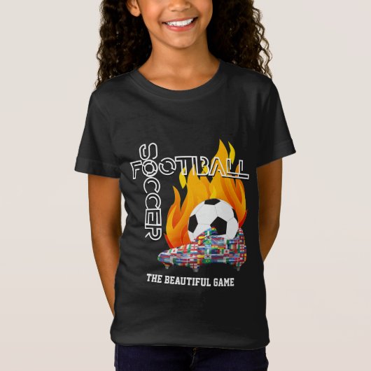 Beauful Game World FOOTBALL SOCCER Kinder T-shirt (Voorkant)