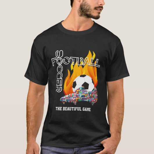Beauful Game World FOOTBALL SOCCER T-shirt (Voorkant)
