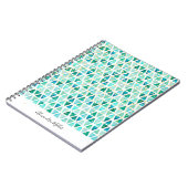 Beauful Gemstone Gold Faux Folie Confetti Name Notitieboek (Linkerzijde)