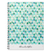 Beauful Gemstone Gold Faux Folie Confetti Name Notitieboek (Voorkant)