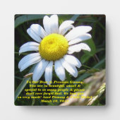 Beauful Gionna Plaque w/daisy Fotoplaat (Voorkant)
