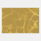 Beauful Gold Turquoise Oranje Floral Inpakpapier Vel (Voorkant 2)