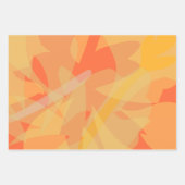 Beauful Gold Turquoise Oranje Floral Inpakpapier Vel (Voorkant 3)