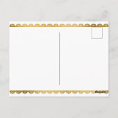 Beauful Golden Lakshmi Diwali Goddess Briefkaart (Achterkant)