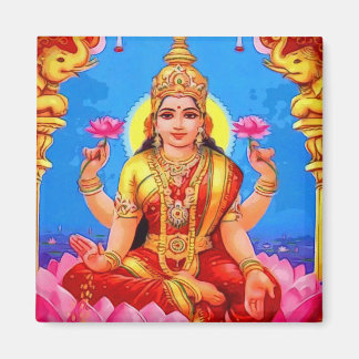 Beauful Golden Lakshmi Diwali Goddess Magneet