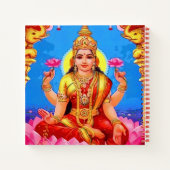 Beauful Golden Lakshmi Diwali Goddess Notitieboek (Achterkant)