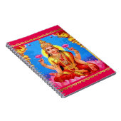 Beauful Golden Lakshmi Diwali Goddess Notitieboek (Rechterzijde)