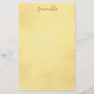 Beauful Golden Parchment Stationery Briefpapier