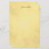 Beauful Golden Parchment Stationery Briefpapier (Voorkant / Achterkant)