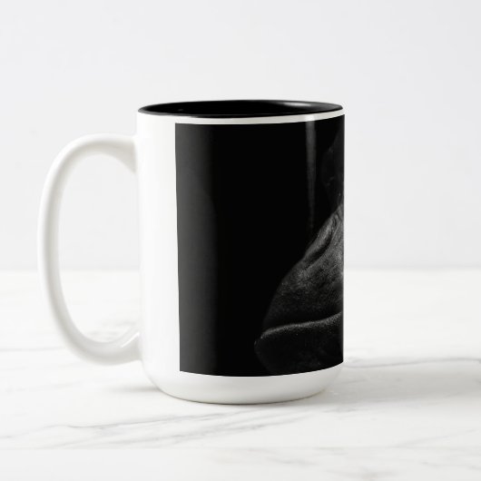 Beauful Gorilla Primaat Tweekleurige Koffiemok (Links)