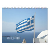Beauful Greece Santorini Blue Zee White House Kalender (Hoes)