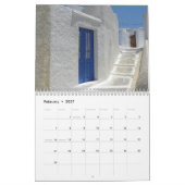 Beauful Greece Santorini Blue Zee White House Kalender (Feb 2027)