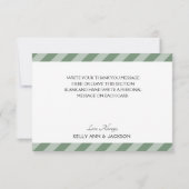 Beauful Green Foilage Bedankkaart (Achterkant)