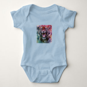 Beauful Growling Bengal Tiger Foto Romper