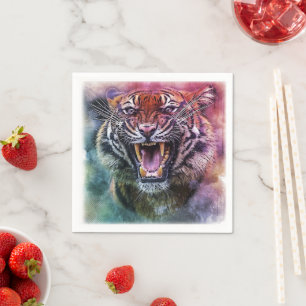 Beauful Growling Bengal Tiger Foto Servet
