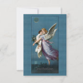 Beauful Guardian Angel Painting Invitation Kaart (Voorkant)