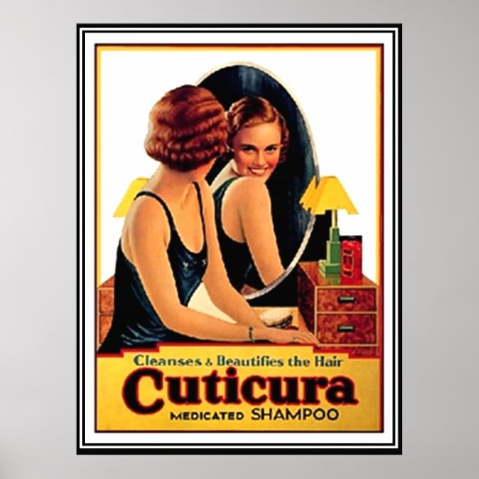 Beauful Hair Shampoo Vintage Poster (Voorkant)