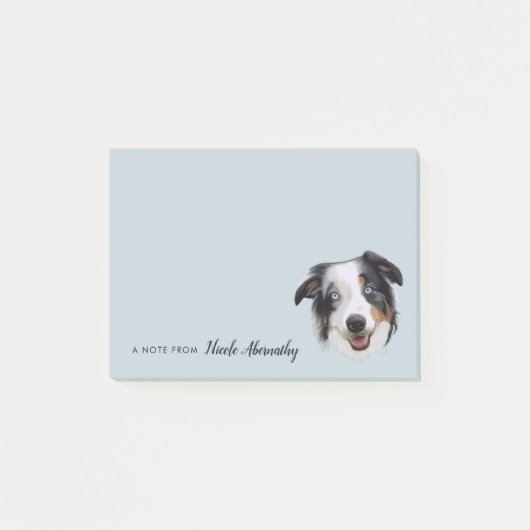 Beauful Hand Drawn Aussie | Gepersonaliseerd Post-it® Notes (Voorkant)