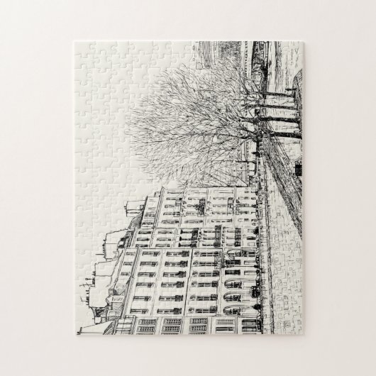 Beauful Hand Sketch Jigzaag Puzzle Legpuzzel (Verticaal)