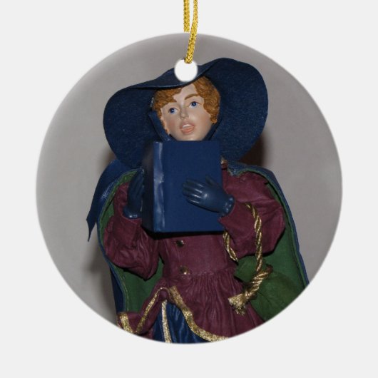 Beauful Holiday Caroler Holiday Ornament (Voorkant)