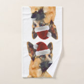 Beauful Holiday German Shepherd Bad Handdoek (Handdoek)