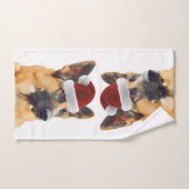Beauful Holiday German Shepherd Bad Handdoek (Handdoek)