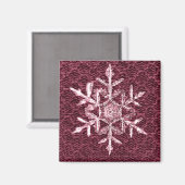 Beauful Holiday Sweater Winter Snowflake Magnet (Voorkant / Achterkant)