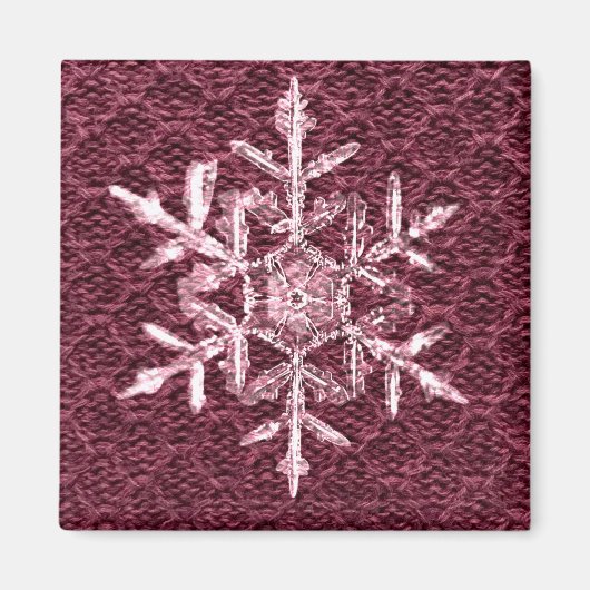Beauful Holiday Sweater Winter Snowflake Magnet (Voorkant)