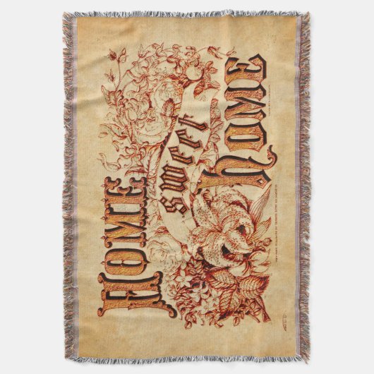 Beauful Home Sweet Home Deken (Voorkant Verticaal)