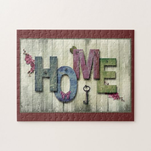 Beauful Home Sweet Home Jigzaag Puzzle Legpuzzel (Horizontaal)