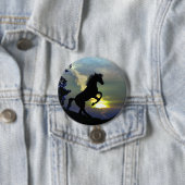 Beauful Horse Art Button (In situ)