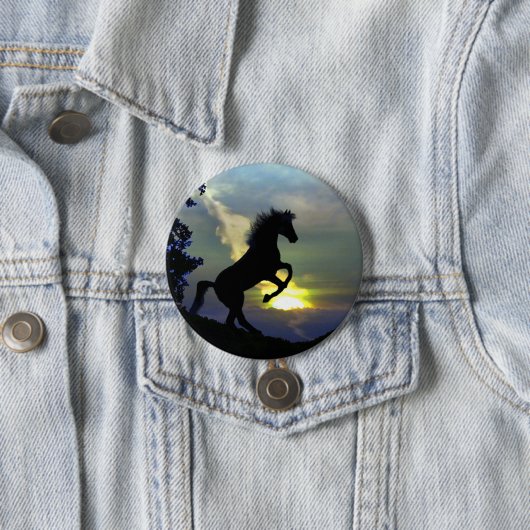 Beauful Horse Art Button (In situ)