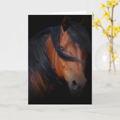 Beauful Horse Birthday Kaart (Gele Bloem)