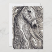 Beauful Horse Modern Script Foto 21st Birthday Kaart (Achterkant)