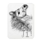 Beauful Horse Pencil Sketch Magnet Magneet (Verticaal)