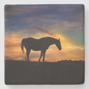 Beauful Horse Stone-Onderzetter Stenen Onderzetter