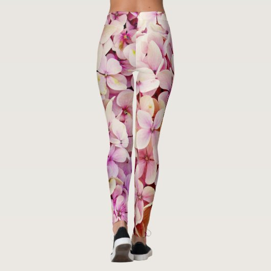 Beauful Hydrangea Flowers Leggings (Achterkant)