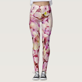 Beauful Hydrangea Flowers Leggings