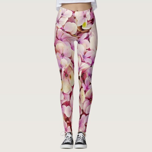 Beauful Hydrangea Flowers Leggings (Voorkant)