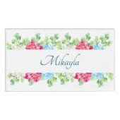 Beauful Hydrangea Flowers Naambadge (Voorkant)