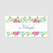 Beauful Hydrangea Flowers Naamplaatje (Voorkant)