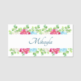 Beauful Hydrangea Flowers Naamplaatje