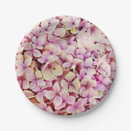 Beauful Hydrangea Flowers Papieren Bordje