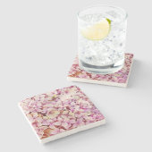 Beauful Hydrangea Flowers Stenen Onderzetter (Zijkant)