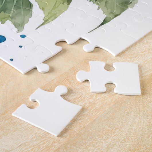 Beauful Hydrangeas-Waterverf Legpuzzel (Zijkant)