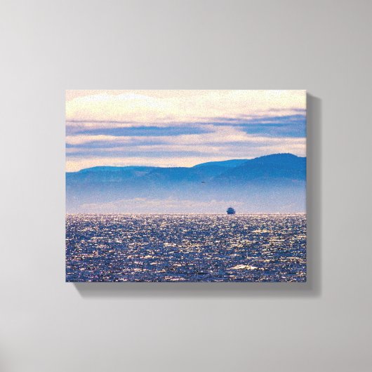 Beauful idyllic S.Laurent rivierafbeelding, Canada Canvas Afdruk (Voorkant)