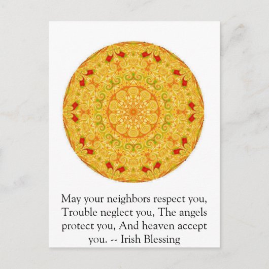 Beauful Irish Blessing - IERLAND Briefkaart (Voorkant)