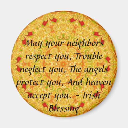 Beauful Irish Blessing - IERLAND Magneet (Voorkant)