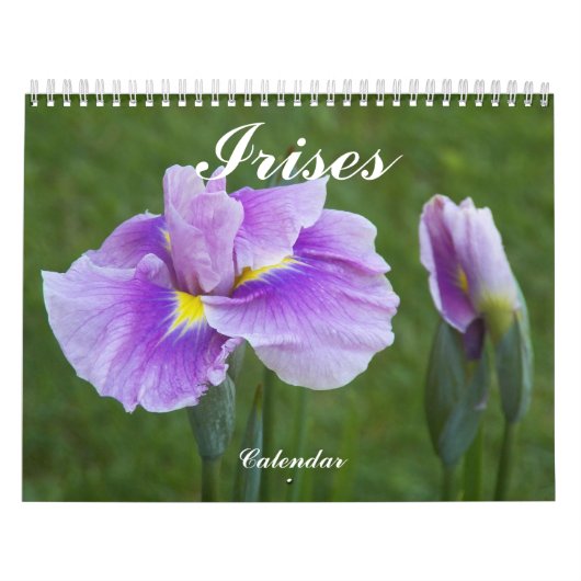 Beauful Iriss Floral Photographic Kalender (Hoes)