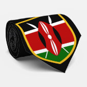 Beauful Kenya-vlag Stropdas (Opgerold)